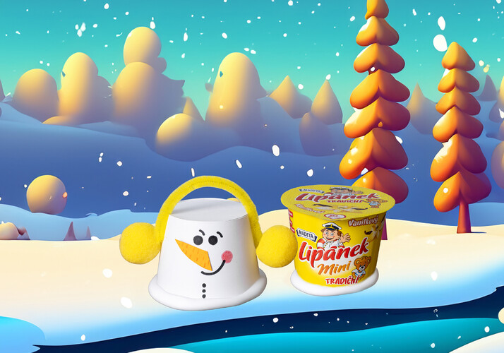 Snehuliak z téglika