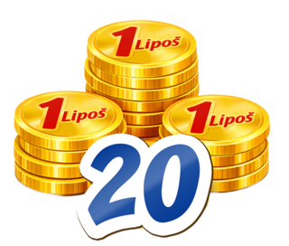 20 Lipošov na tvoj účet