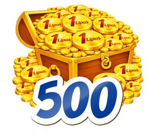 500 Lipošov na tvoj účet