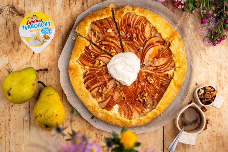 Galetka s hruškami a Lipánkom tvarohovým