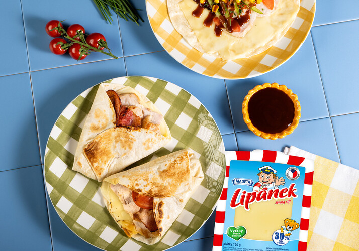 Tortillové vrecká so syrom Lipánek