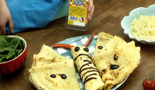 Slané palacinky so syrom Lipánek Zlaťáček