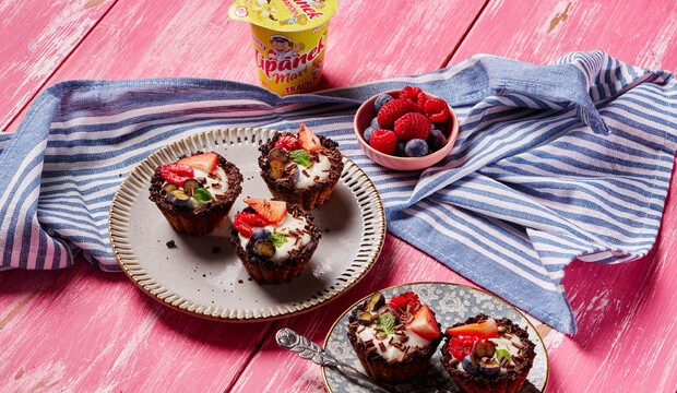 Tartaletky s tvarohovým krémom