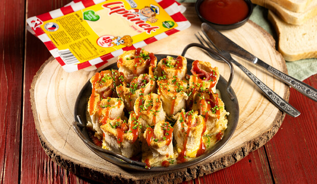 Zapečené toastové slimáky